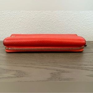 Gucci Orange Calfskin GG Continental Wallet 🧡